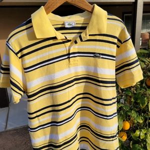 Lacoste striped short sleeve button up